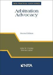 Cover of: Arbitration advocacy