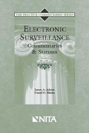 Cover of: Electronic surveillance: commentaries and statutes