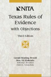 Cover of: Texas rules of evidence with objections