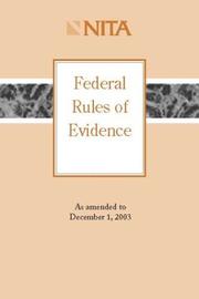 Cover of: Federal Rules of Evidence by NITA