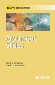 Cover of: Argument slides: quick mastery of exhibits for cross and closing