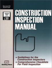 Cover of: Construction Inspection Manual | John Raeber