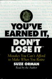 Cover of: You've Earned It, Don't Lose It  by 