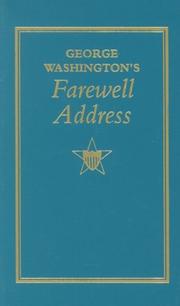 Cover of: George Washington's Farewell Address by George Washington