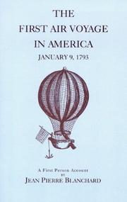 Cover of: First Air Voyage in America