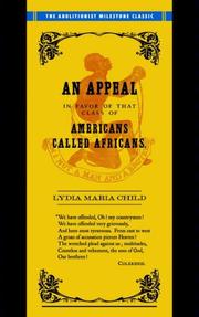 Cover of: Appeal in Favor of Africans by l. maria child