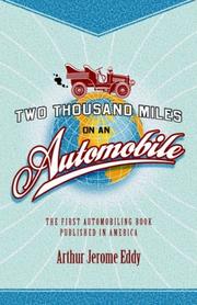 Cover of: Two Thousand Miles on an Automobile by Arthur Jerome Eddy