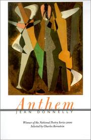 Cover of: Anthem (New American Poetry:, 37) by Jean Donnelly