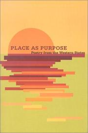 Cover of: Place As Purpose: Poetry from the Western States