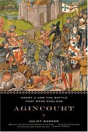 Cover of: Agincourt by Juliet Barker