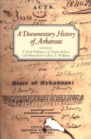 Cover of: A Documentary History Of Arkansas by 