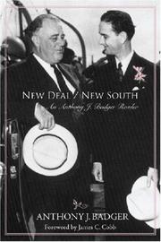 Cover of: New Deal/New South: An Anthony J. Badger Reader