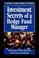 Cover of: Investment secrets of a hedge fund manager