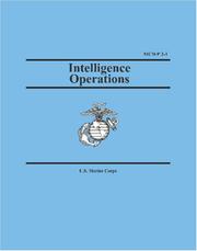 Cover of: Intelligence Operations (Marine Corps Warfighting Publication 2-1)