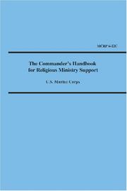 Cover of: The Commander's Handbook for Religious Ministry Support: Marine Corps Reference Publication 6-12C