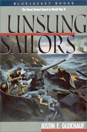 Cover of: Unsung sailors by Justin F. Gleichauf