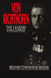 Cover of: Von Richthofen by Richard Townshend Bickers