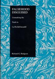 Cover of: Falsehood disguised by Richard G. Hodgson