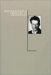 Cover of: Wittgenstein's thought in transition