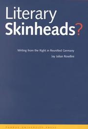Cover of: Literary Skinheads? : Writing from the Right in Reunified Germany