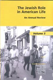 Cover of: Casden Institute for the Study of the Jewish Role in American Life: An Annual Review