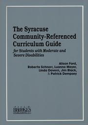 Cover of: The Syracuse community-referenced curriculum guide for students with moderate and severe disabilities