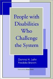 Cover of: People with disabilities who challenge the system | 