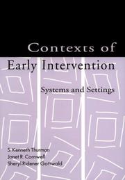 Cover of: Contexts of Early Intervention: Systems and Settings