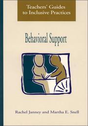 Cover of: Teachers' Guides to Inclusive Practices  by Rachel Janney, Martha E. Snell, Johnna Elliott, Cynthia R. Pitonyak, Christine C. Burton, Kenna M. Colley, Rachel Janney, Martha E. Snell, Johnna Elliott, Cynthia R. Pitonyak, Christine C. Burton, Kenna M. Colley