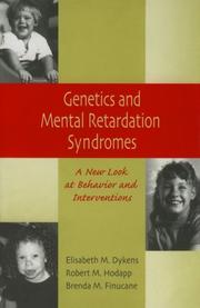 Cover of: Genetics and Mental Retardation Syndromes: A New Look at Behavior and Interventions