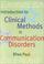 Cover of: Introduction to clinical methods in communication disorders