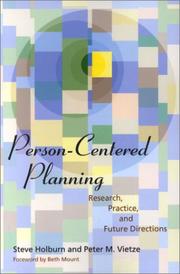 Cover of: Person-Centered Planning: Research, Practice, and Future Directions
