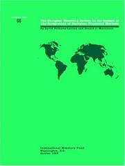 Cover of: The European Monetary System in the context of the integration of European financial markets