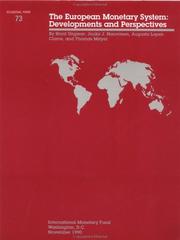 Cover of: The European Monetary System by Horst Ungerer, Horst Ungerer