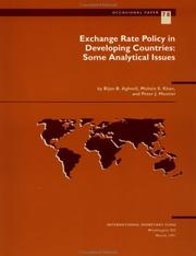 Exchange rate policy in developing countries by Bijan B. Aghevli