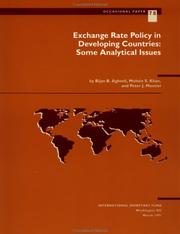 Cover of: Exchange rate policy in developing countries: some analytical issues