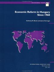 Cover of: Economic reform in Hungary since 1968