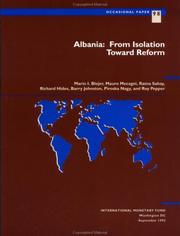 Cover of: Albania, from Isolation Toward Reform