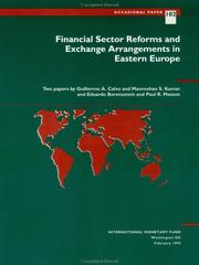 Cover of: Financial Sector Reforms and Exchange Arrangements in Eastern Europe