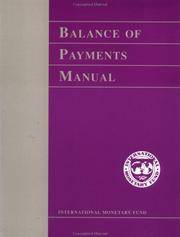 Cover of: Balance of payments manual.