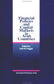 Cover of: Financial policies and capital markets in Arab countries