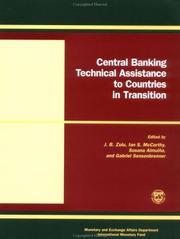 Cover of: Central banking technical assistance to countries in transition: papers and proceedings of meeting of donor and recipient central banks and international institutions