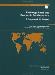 Cover of: Exchange rates and economic fundamentals: a framework for analysis
