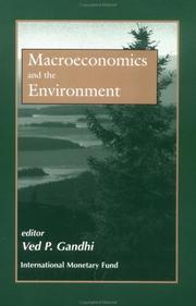 Cover of: Macroeconomics and the Environment by Ved P. Gandhi