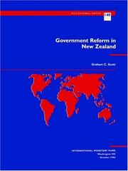 Government reform in New Zealand by Graham C. Scott