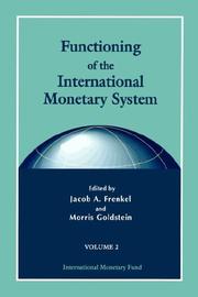 Cover of: Functioning of the international monetary system