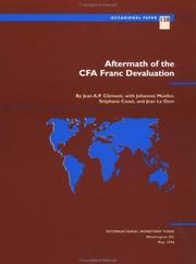 Aftermath of the CFA franc devaluation by Johannes Mueller, Stephane Cosse, Jean Le Dem
