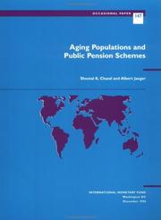 Cover of: Aging populations and public pension schemes