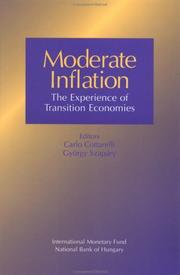 Cover of: Moderate inflation by editors, Carlo Cottarelli, György Szapáry.