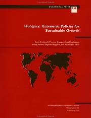 Cover of: Hungary, economic policies for sustainable growth